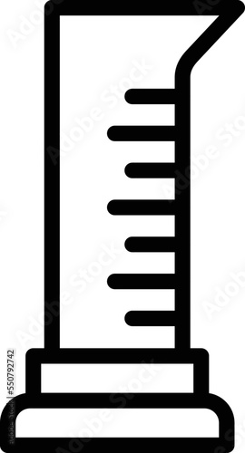 Graduated cylinder Vector Icon Design Illustration