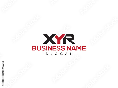 Capital XYR x y r Three Letter Logo Icon Vector Image Design For Your Any Type Of Business Or Brand photo
