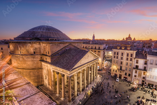 Canvas Print Pantheon in Rome, Italy
