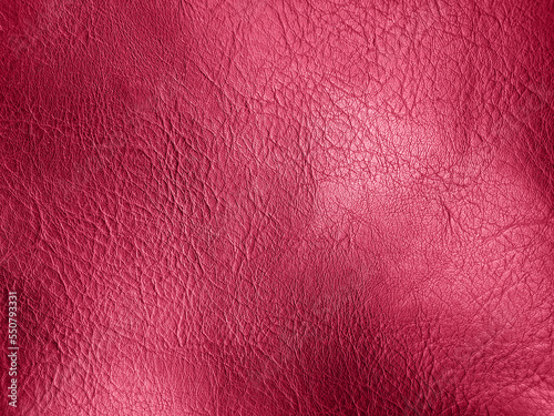 Viva magenta artificial leather texture background. Color of the year 2023