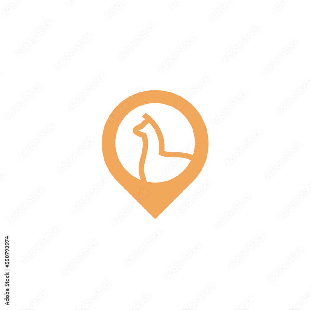 alpaca logo inspiration icon vector silhouette illustration alpaca logo inspiration icon vector silhouette illustration