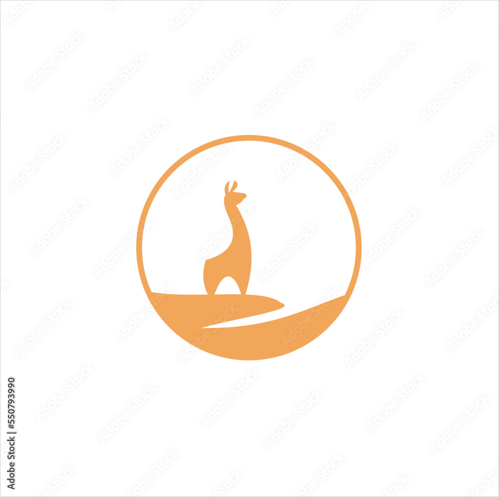 alpaca logo inspiration icon vector silhouette illustration alpaca logo inspiration icon vector silhouette illustration