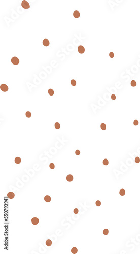 Abstract dotted organic shape vector illustration. Minimalistic liquid form, organic dashed stain or geometric dotty spot for modern abstract design or trendy fashion pattern