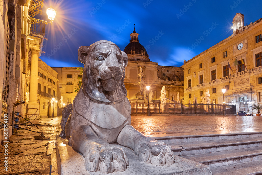 Palermo, Italy at Piazza Pretoria