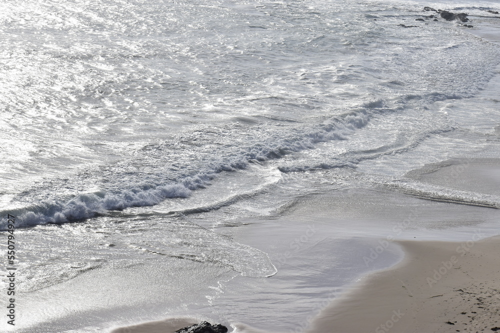 waves on the beach