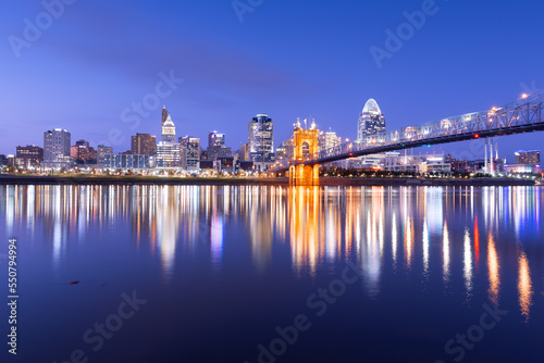 Cincinnati, Ohio, USA Dowtown on the River