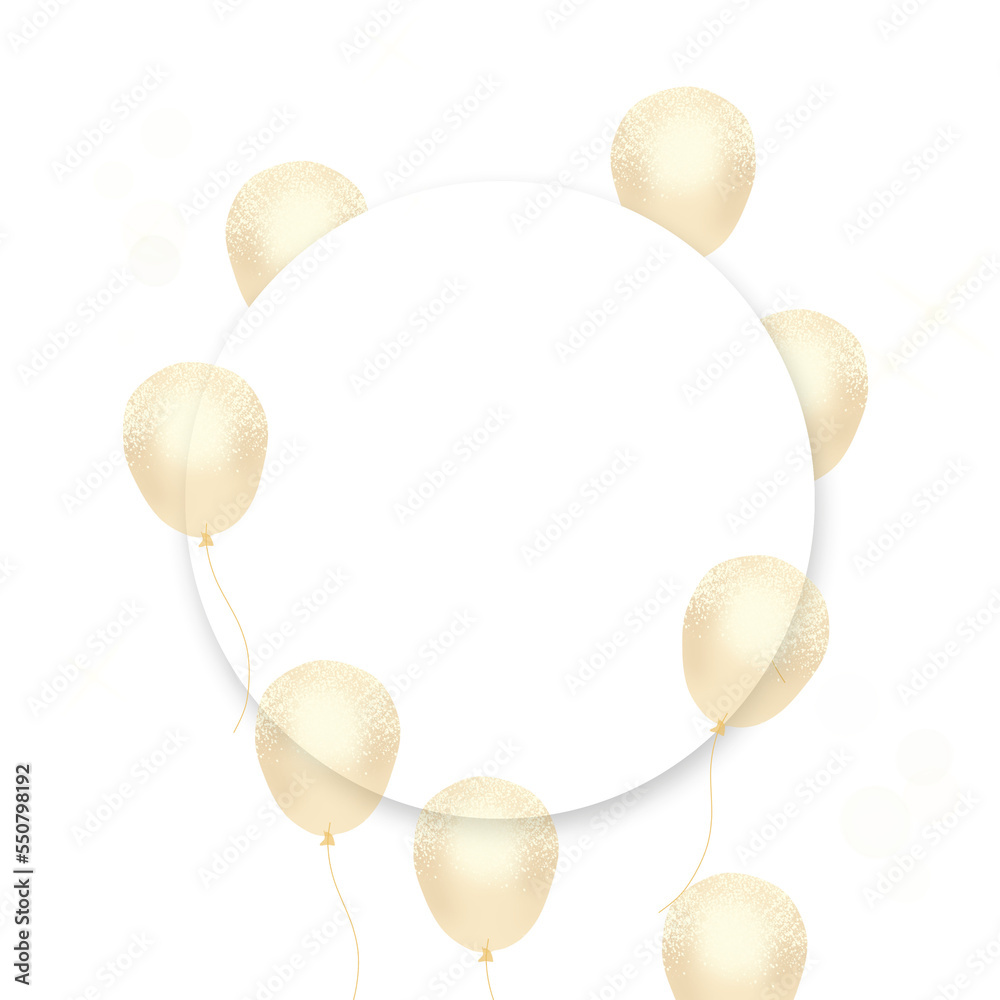 Glossy balloons on transparant background. Gold, silver, and pink balloons for decoration Glossy balloons on transparant background. Gold, silver, and pink balloons for decoration