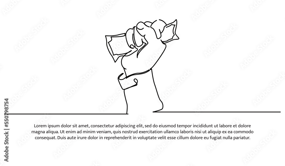 Simple continuous line design of hand holding money. Money saving design concept. Decorative elements drawn on a white background. Simple continuous line design of hand holding money. Money saving design concept. Decorative elements drawn on a white background.