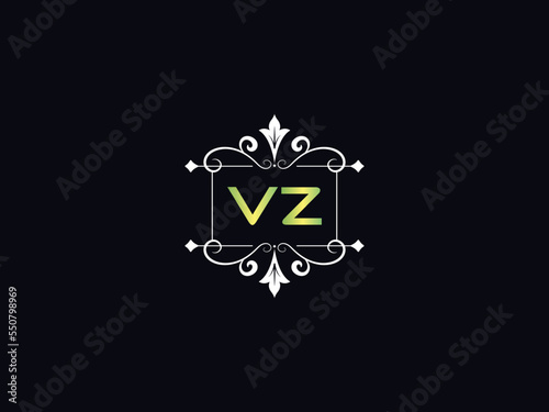 Minimalist VZ Logo, vz v z Luxury Logo Letter For Your Business photo