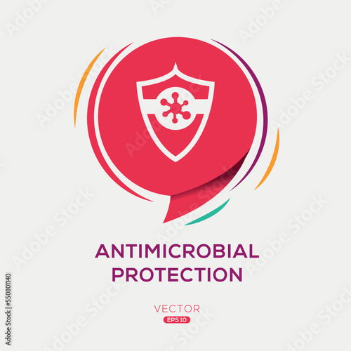Creative (Antimicrobial protection) Icon, Vector sign.