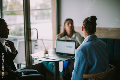 Business people having a meeting