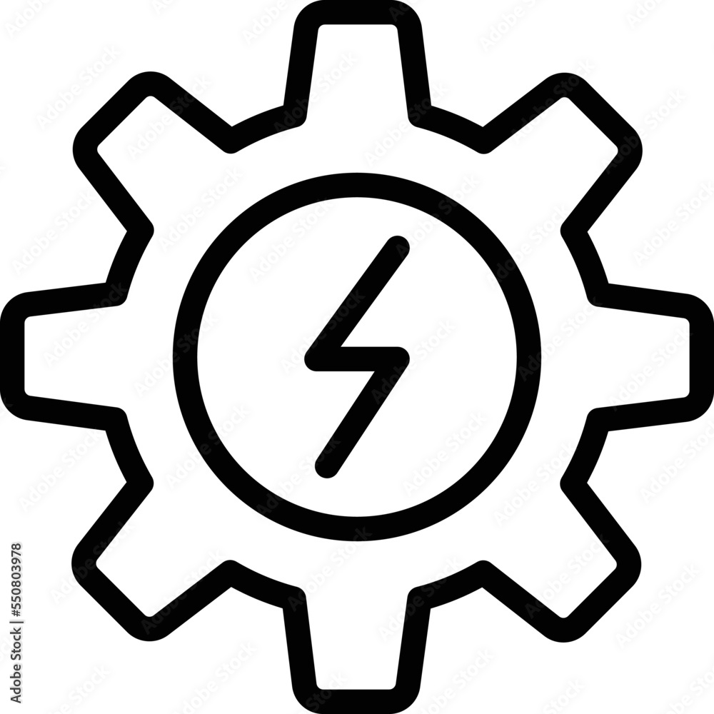Electric gear Vector Icon Design Illustration Electric gear Vector Icon Design Illustration