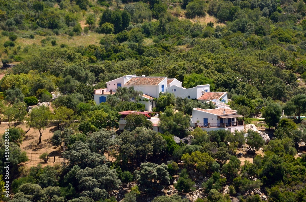 Campos alrededor de Gaucín en el Valle del Genal, Málaga, Andalucía, España