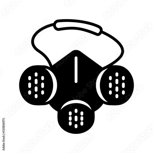 respiratory mask on a white background