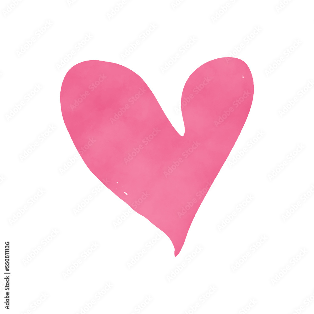 Pink Watercolor Heart Pink Watercolor Heart