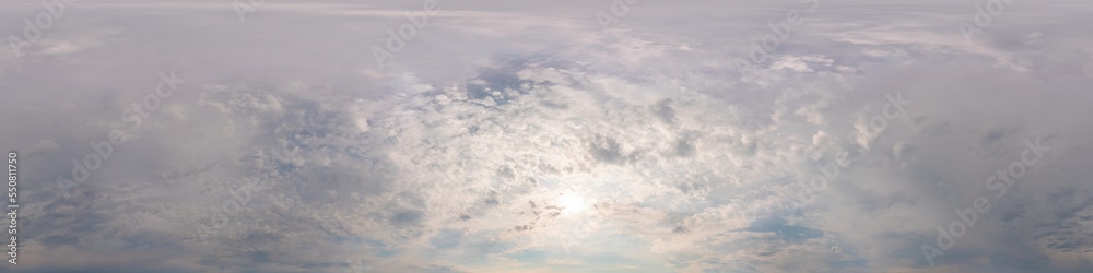 Overcast sky panorama on rainy day with Nimbostratus clouds in s