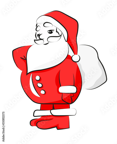 Święty Mikołaj ilustracja 