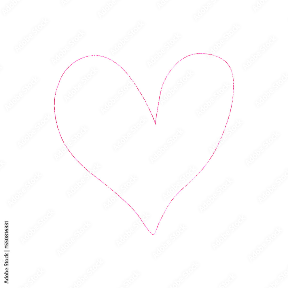 Pink Glitter Heart Line Pink Glitter Heart Line