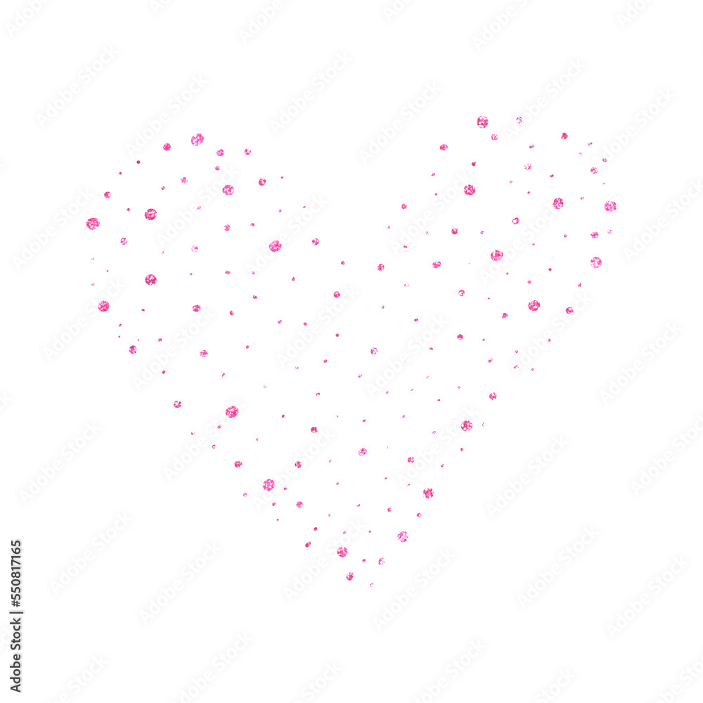 Pink Glitter Heart