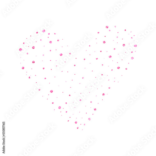 Pink Glitter Heart