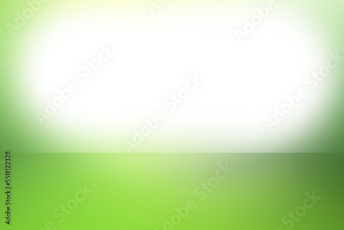 Abstract forest green gradient background, studio room, free space for display.