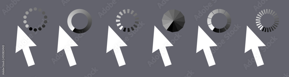 Computer mouse, download icon and icons set. Cursor icon. Computer mouse, download icon and icons set. Cursor icon.