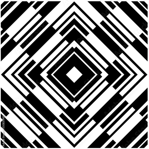 Monochrome Repeat Pattern.black and white grunge background.Abstract halftone pattern.