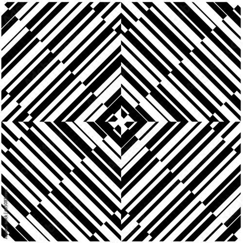 Monochrome Repeat Pattern.black and white grunge background.Abstract halftone pattern.