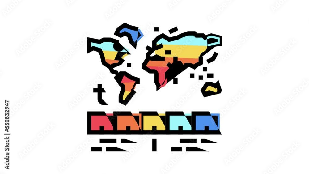temperature globe color icon animation temperature globe color icon animation