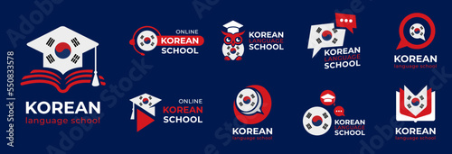 Vector logo of the Korean language school