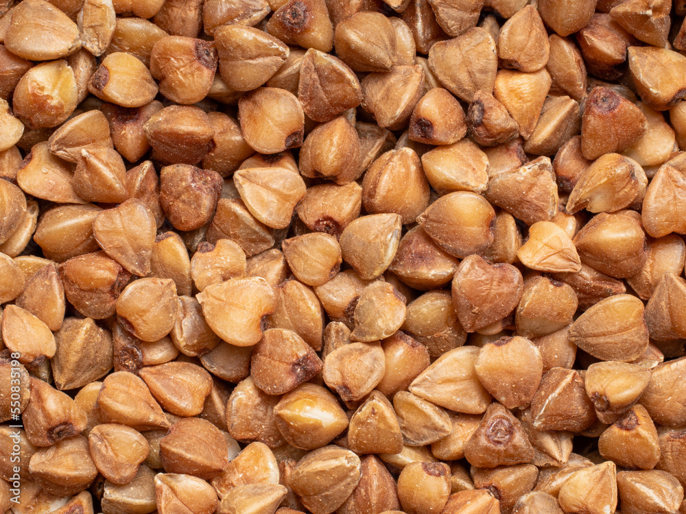 close-up of buckwheat on the market