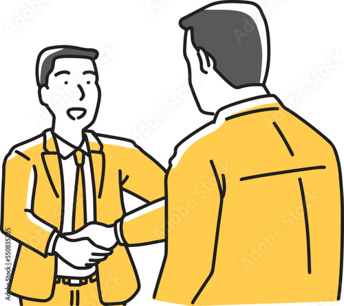 握手するビジネスマン