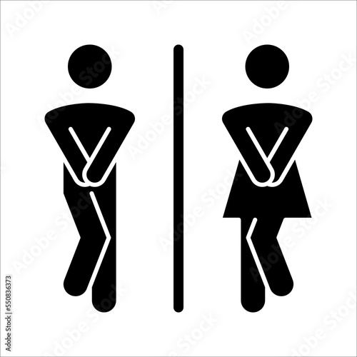 Restroom icon. sign for mobile concept and web design. vector illustration on white background. eps 10