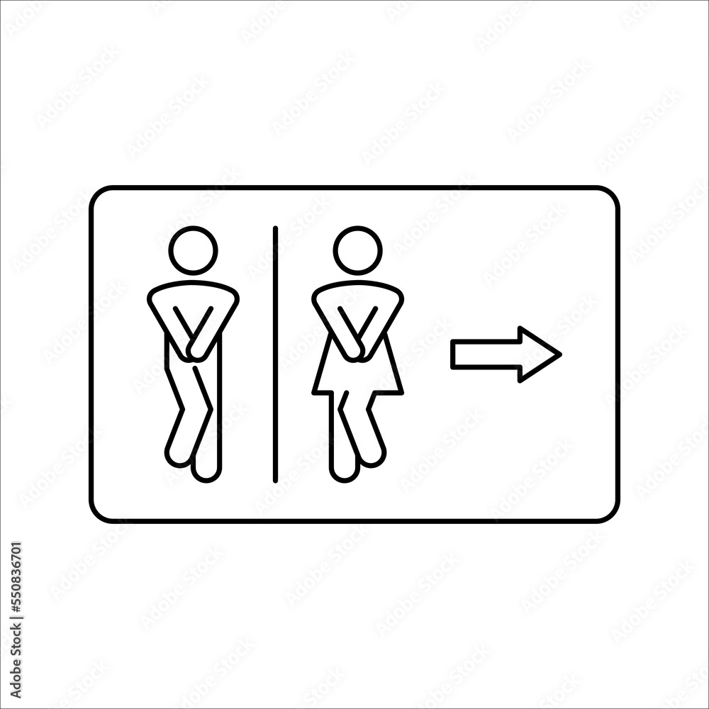 Restroom icon. sign for mobile concept and web design. vector illustration on white background. eps 10 Restroom icon. sign for mobile concept and web design. vector illustration on white background. eps 10