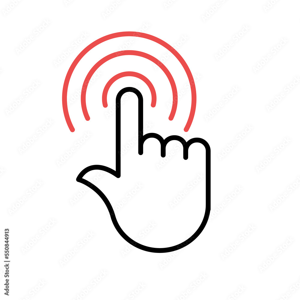 Gesture line icon. Vector symbol Gesture line icon. Vector symbol