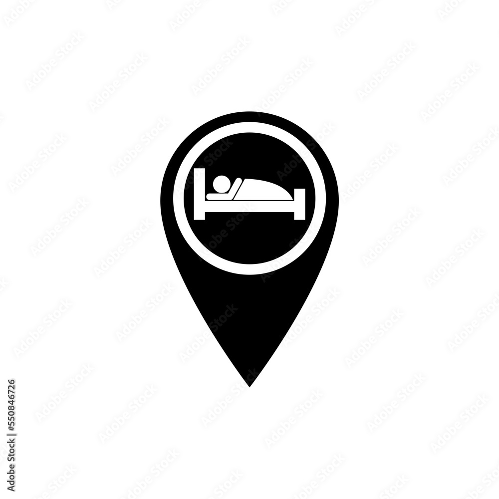 Hotel map pointer icon Hotel map pointer icon