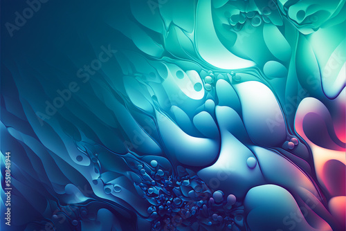 Abstract blue cell structure as wallpaper background