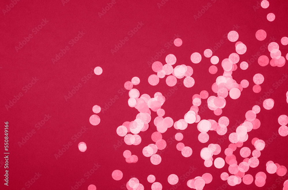 Universal festive background with round confetti. Universal festive background with round confetti.
