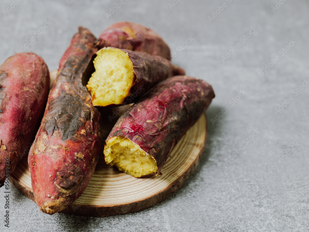 winter snack roasted sweet potato