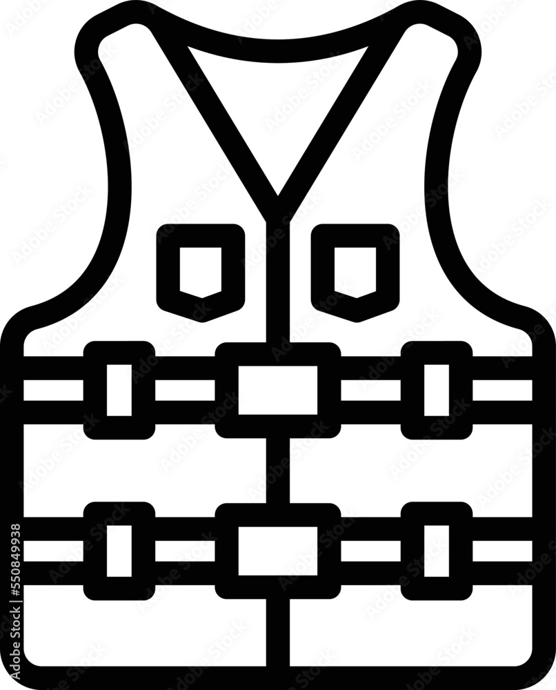 Life vest Vector Icon Design Illustration Life vest Vector Icon Design Illustration