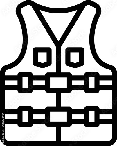 Life vest Vector Icon Design Illustration