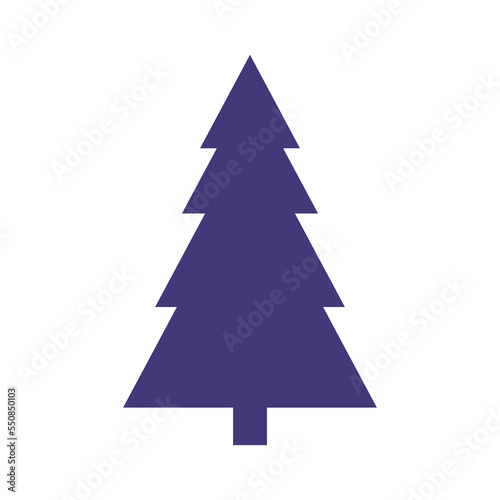 Christmas trees icon, vector simple design. Black symbol of several fir-tree, isolated on white background.
