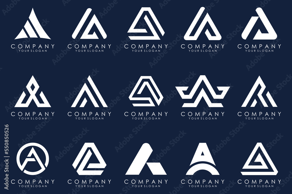 Letter A logo icon design template. Letter A logo icon design template.