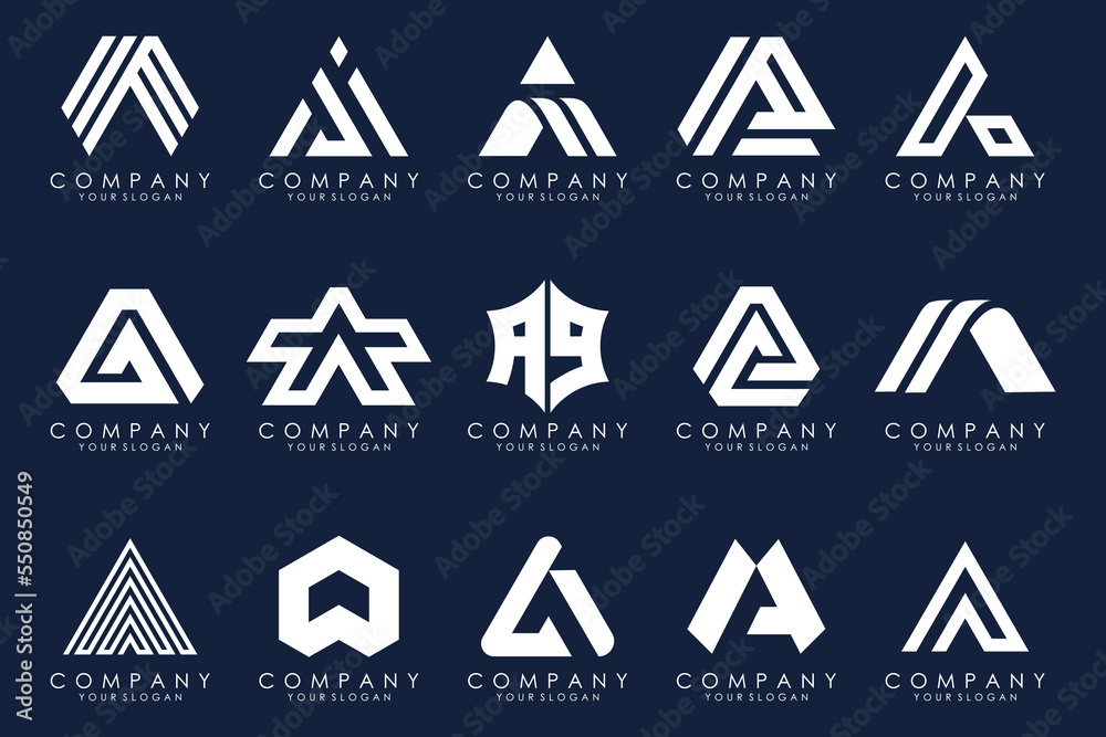 Letter A logo icon design template. Letter A logo icon design template.