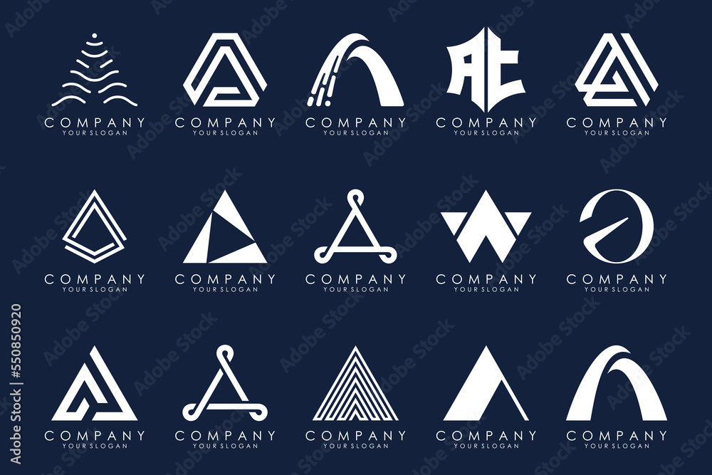 Letter A logo icon design template. Letter A logo icon design template.