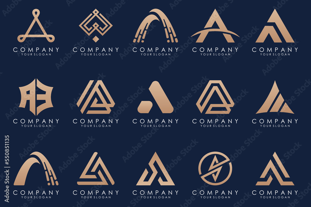 Letter A logo icon design template. Letter A logo icon design template.