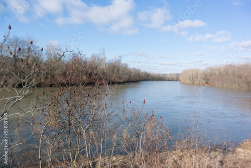 Scenic view over the Chemung River from the Lackawanna Trail photo