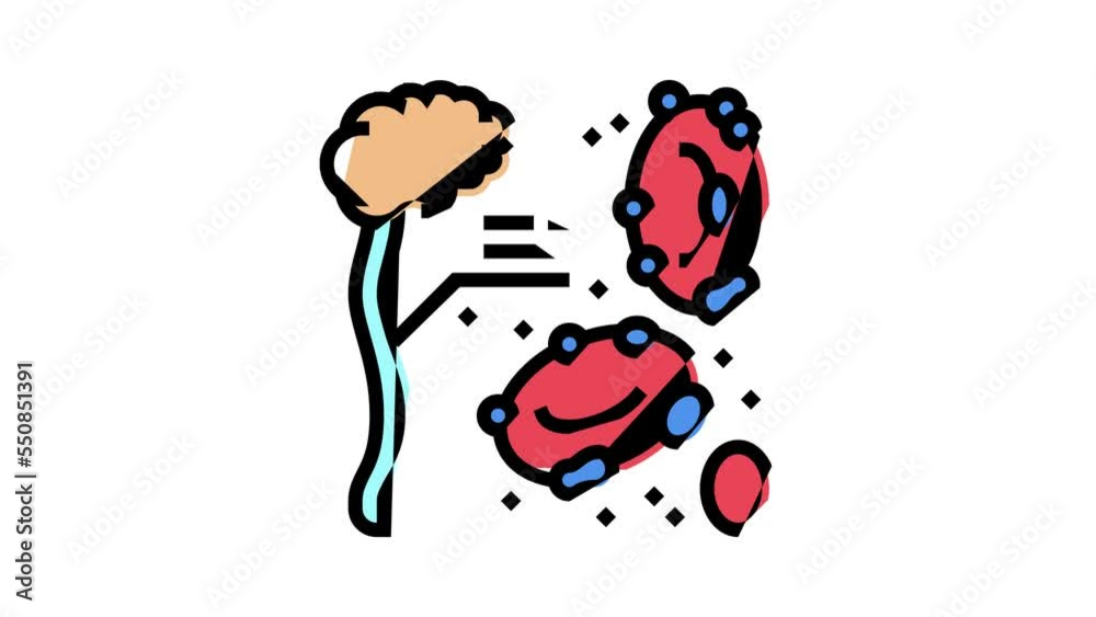 sideroblastic anemia sick color icon animation sideroblastic anemia sick color icon animation