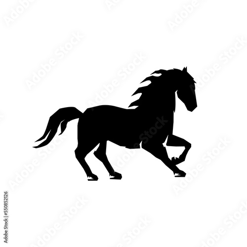 silhouette of a horse