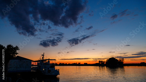 Sunset in the Danube Delta at Mila 23 Romania © hecke71
